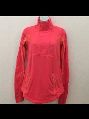 lululemon athletica Coral Pink Half-Zip Utility Jacket